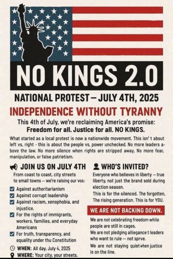 Democrats' "No Kings 2.0" Protest: A July 4th Revolution? — Democrat protest July 4th, No Kings movement 2025, Independence Day activism