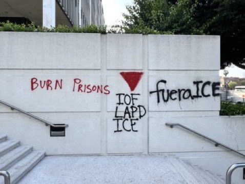 Democrats Vandalize LA Detention Center, Mayor Stands By! —  federal detention controversy, Los Angeles mayor response, political vandalism news