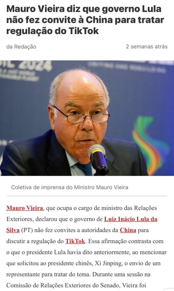 Did Lula Secretly Seek China's Help for Social Media Control? — fake news Brasil 2025, Lula Xi Jinping redes sociais, desinformação política China