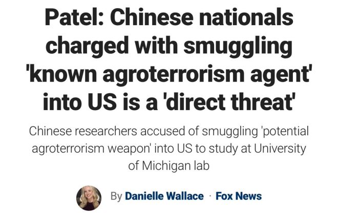 Director Patel: CCP's Shocking Agroterrorism Threat Revealed! — agroterrorism threats 2025, U.S. food security risks, national security and food supply