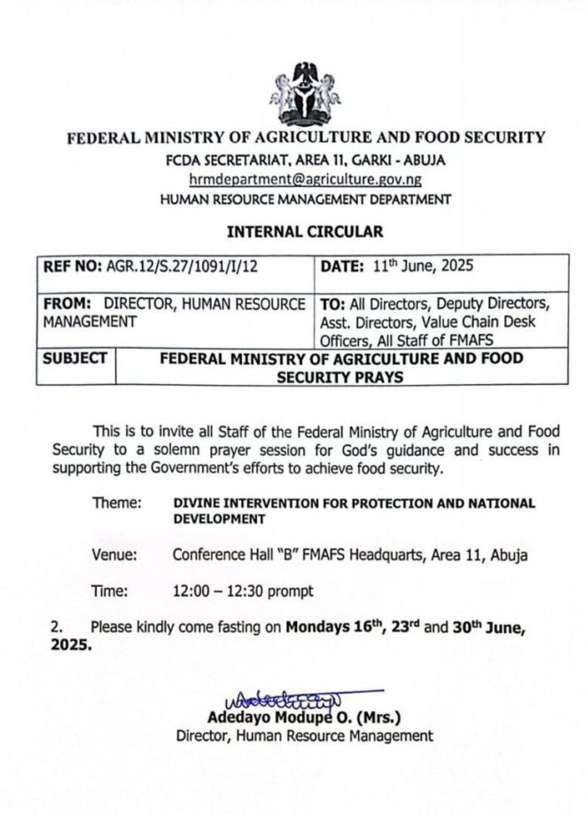 Disgraceful: Nigeria Prays for Food Security Amid Crisis! — food security crisis, agricultural disgrace, Nigeria food insecurity 2025