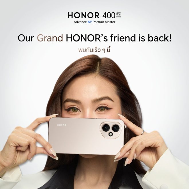 ENGFA RETURNS: HONOR's Bold New Smartphone Unveiled! — "อิงฟ้า วราหะ กลับมา", "เปิดตัวสมาร์ตโฟนใหม่ 2025", "HONOR 400 Series สเปคเรือธง"