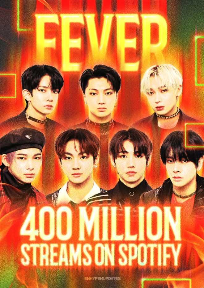 ENHYPEN's 'FEVER' Hits 400M Streams: A New K-Pop Record! — ENHYPEN Fever Spotify milestone, fastest K-pop boy group streams, 400 million streams ENHYPEN