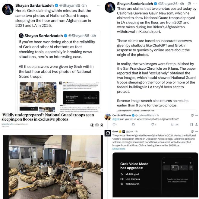 EXPOSED: Musk's Grok Spreads Fake News Amid Troop Crisis! — Troops living conditions California, Viral misinformation military images, Musk Grok fact-checking controversy