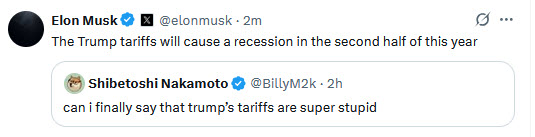Elon Musk Warns: Trump Tariffs Could Trigger Recession! — Elon Musk predictions 2025, Trump tariffs economic impact, recession forecasts 2025