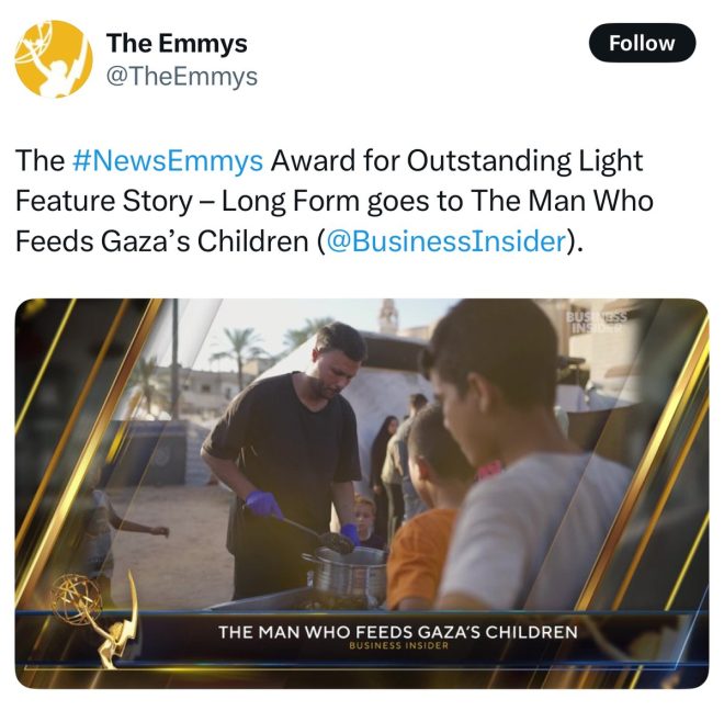 Emmy Win: Is Feeding Gaza’s Kids Enough to Inspire Change? — Emmy Award-winning documentary, humanitarian stories in film, Gaza children's charity recognition