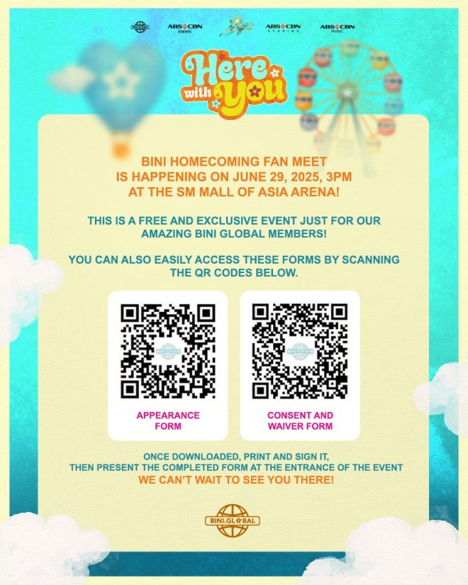 "Exclusive Access: BINI Homecoming Event Sparks Major Debate!" —  Fan Meet Guidelines, BINI Homecoming Event 2025, QR Code Access Forms