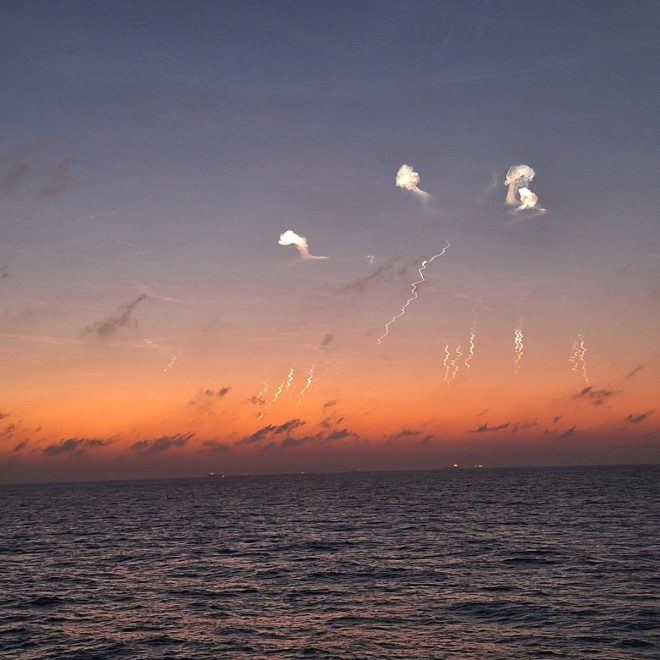 Explosive Footage: Missiles Over Israel Captured at Sea! — missile defense technology, Israel security updates, maritime surveillance incidents