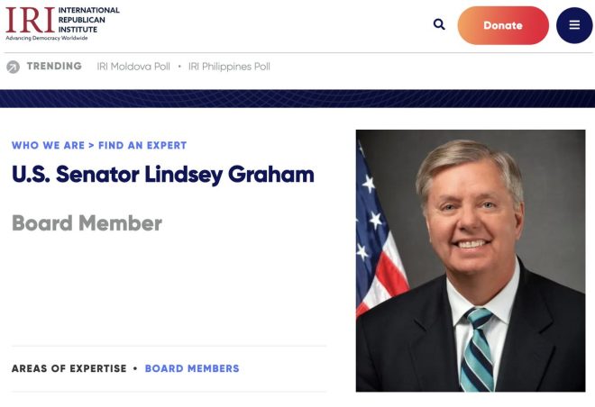 Exposed: Lindsey Graham's Shocking NGO Ties! — Lindsey Graham International Republican Institute, taxpayer funding NGOs 2025