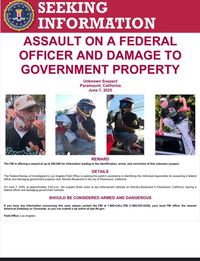 FBI's $50K Bounty: Who's Behind the Anti-ICE Violence? — FBI reward for crime tips, anti-ICE protest arrest news, police vehicle attack investigation 2025