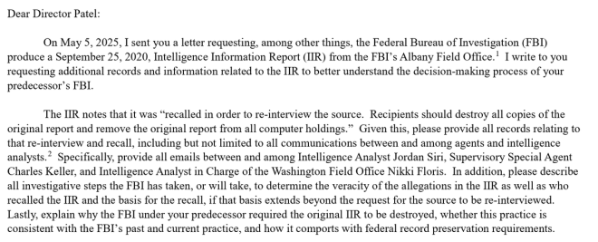 FBI's Shocking Record Destruction: What Are They Hiding? — Grassley letter FBI records destruction, FBI Mar-a-Lago raid implications, 2025 FBI records preservation issues