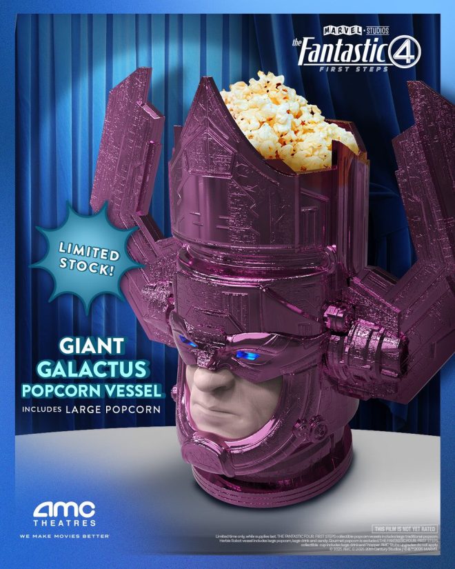 Galactus Popcorn Bucket: 17 Inches of Marvel Madness! — Galactus collectible popcorn bucket, Fantastic Four merchandise 2025, oversized movie-themed popcorn bucket