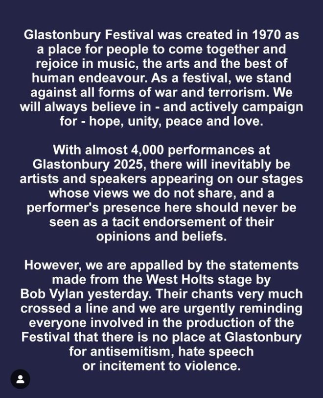 Glastonbury's Shocking Statement: Is Solidarity Antisemitism? — Glastonbury Festival controversy, Bob Vylan Palestine statement, antisemitism debate 2025