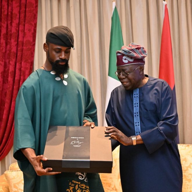 Gold-Plated Chess Set Gift Sparks Outrage in Nigeria! — gold-plated chess set, Adire chess set Nigeria, luxury chess gifts 2025