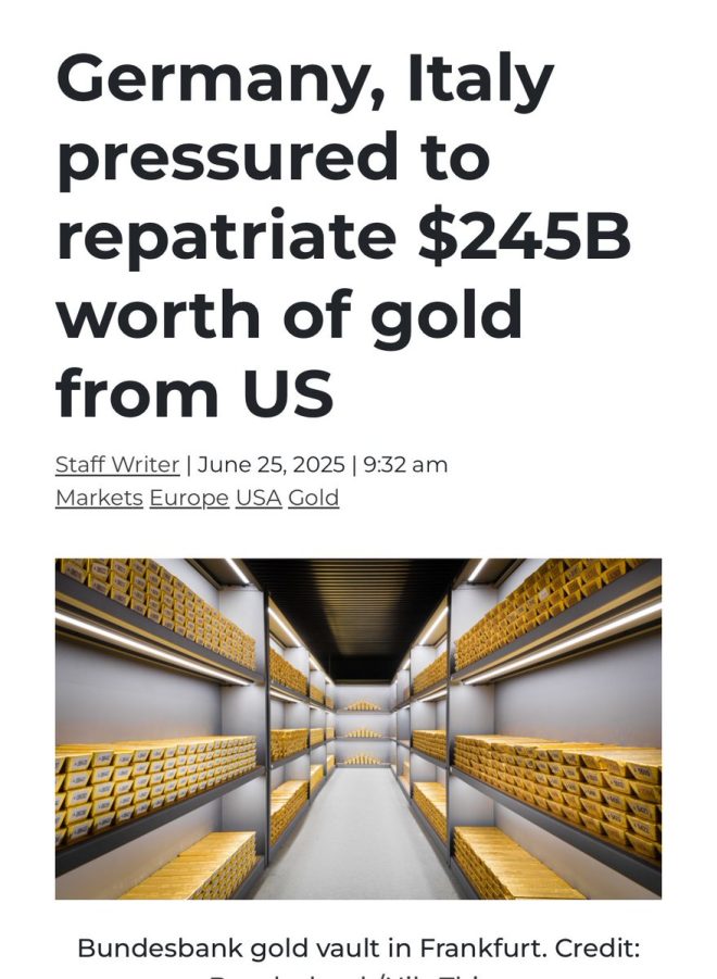Gold Rush: Nations Prepare to Repatriate from U.S.! — gold repatriation 2025, countries withdrawing gold from US, global gold reserves strategy