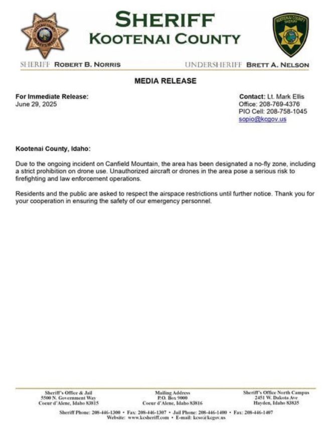 Idaho Standoff: No-Fly Zone Sparks Outrage Among Locals! — Kootenai County standoff updates, Idaho airspace restrictions 2025, no-fly zone drone policy