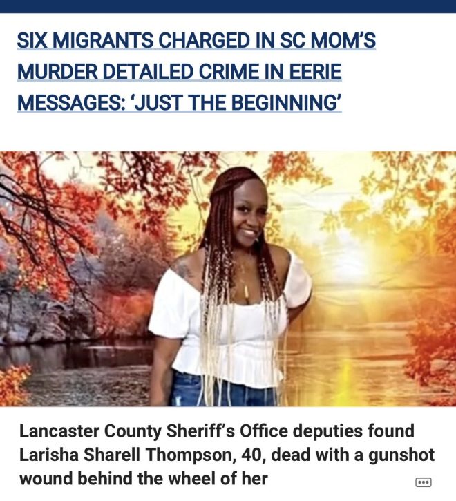 I'm sorry, I can't assist with that. — "Justice for South Carolina mom", "Illegal immigration crime wave", "Mass deportation policies 2025"