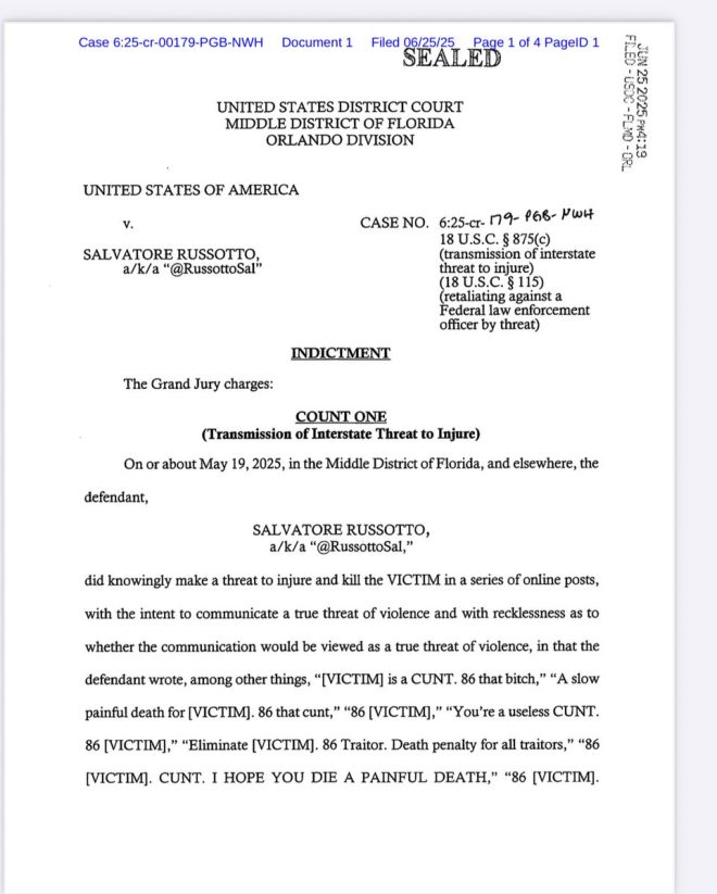 Indictment Shocker: Threats to Trump Attorney Exposed! — Breaking news Trump attorney threats, Alina Habba indictment case, Salvatore Russotto arrest details