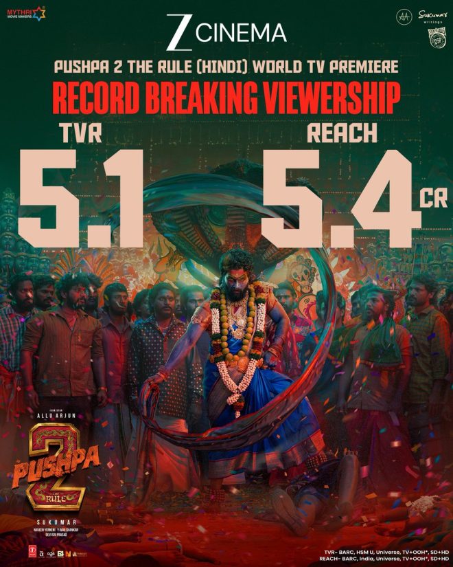 Is 'Pushpa 2' Dethroning Cinema? Shocking Viewership Surge! — blockbuster movie success, record-breaking TV viewership, viral streaming sensation