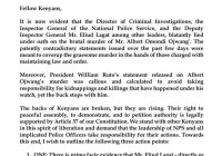 Is the President Behind Extra-Judicial Killings? —  extrajudicial killings accountability, enforced disappearance government responsibility, presidential oversight human rights 2025