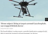 Israel's Dystopian Siege: Sniper Drones Target Gaza Hospitals! —  Israel Gaza conflict, sniper drones in Gaza, dystopian reality 2025