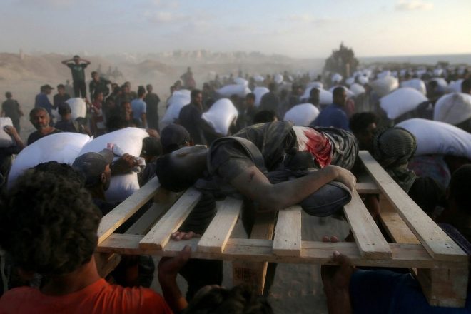 "Israel's Gaza Hunger Games: 400 Dead and 3,000 Injured in Controversial 'Aid' Program" — Gaza humanitarian crisis, Israeli military violence, Palestinian aid distribution