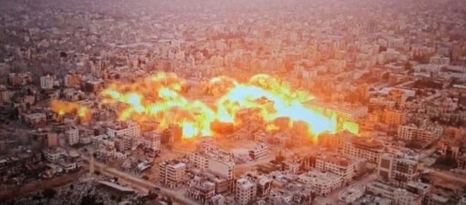 Israel's devastating attacks on Gaza: Equivalent of 8 atomic bombs dropped on this tiny city! #GazaUnderFire — Gaza bombing crisis, Hiroshima comparison, Gaza humanitarian crisis