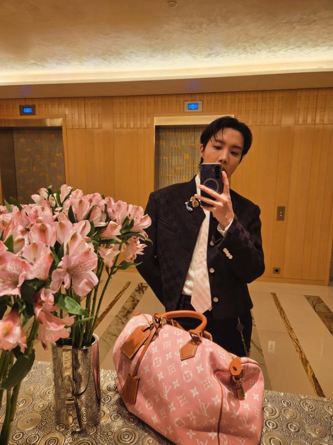 Jhope Sparks Outrage with Bold Louis Vuitton Move! — J-Hope fashion trends, J-Hope Louis Vuitton collaboration, J-Hope Instagram highlights