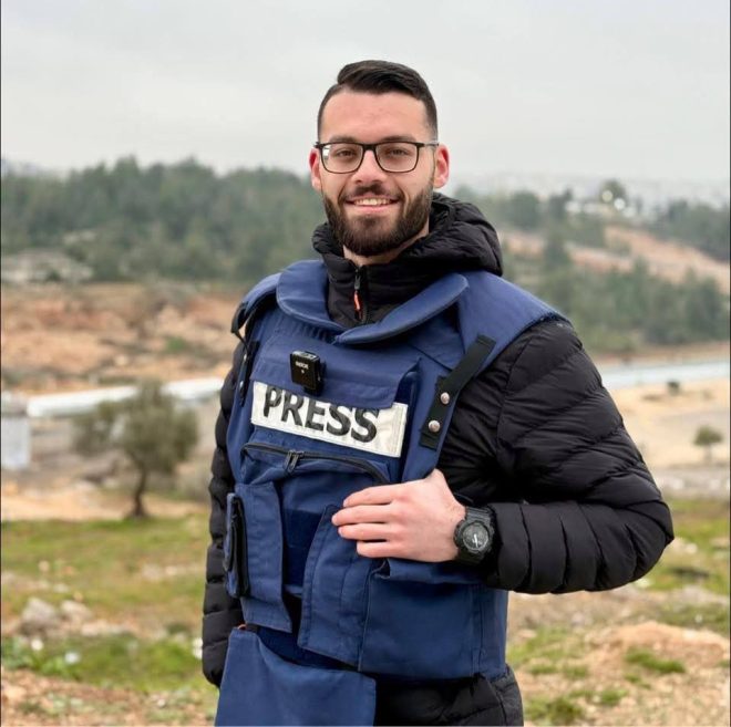 Journalist Hatem Hamdan Detained: Outrage in Seida! —  detained journalist West Bank, Israeli forces raid family home, press freedom violations 2025
