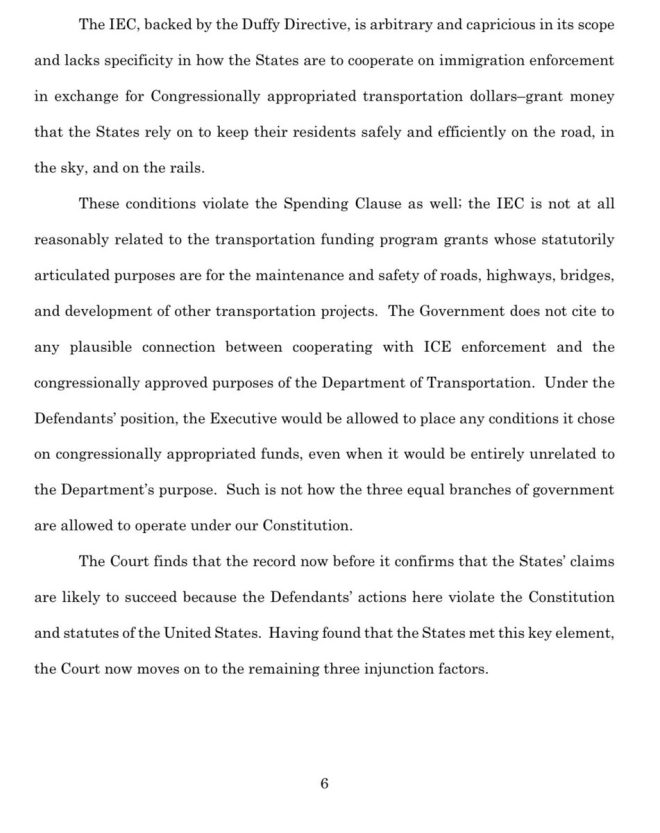 Judge Slams Trump: Transportation Funds Can't Be Held Hostage! — federal judge ruling transportation funding, Trump administration immigration policy, ICE cooperation legal challenges