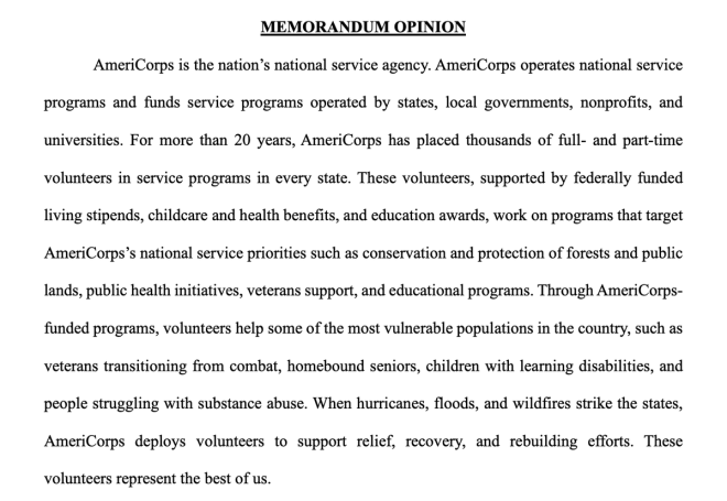 Judge's Ruling: Trump’s AmeriCorps Cuts Unlawful Shock! — AmeriCorps funding cuts, federal judge ruling AmeriCorps, Trump administration legal challenges 2025
