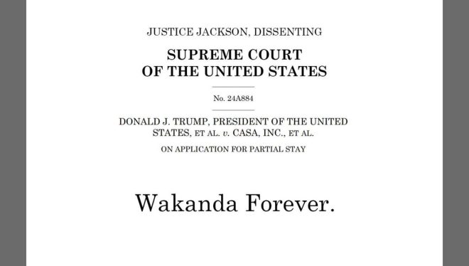 Justice Jackson's Bold Move: 'Wakanda Forever' Stuns Court — Ketanji Brown Jackson dissent, Wakanda Forever significance, powerful legal writing 2025