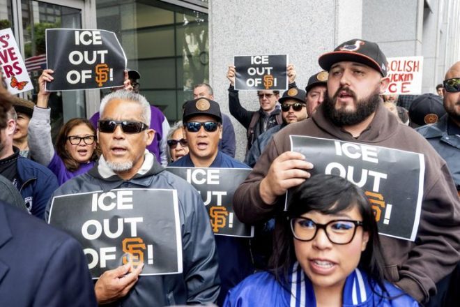 Justice-Loving Americans Condemn ICE's 'Gestapo' Tactics! — "Oppose ICE Tactics, 2025 Immigration Justice" , "Community Resistance to Federal Overreach"