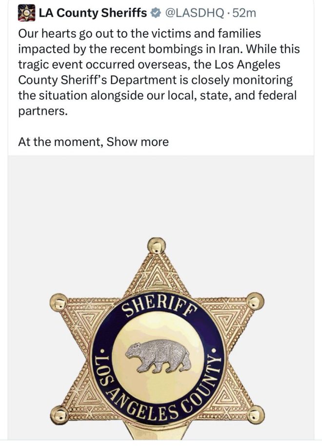 LA Sheriff’s Deleted Tweet Sparks Outrage Over Iran Sympathy! — Melugin tweet controversy, LA sheriff department social media response, Iran sympathy tweet backlash