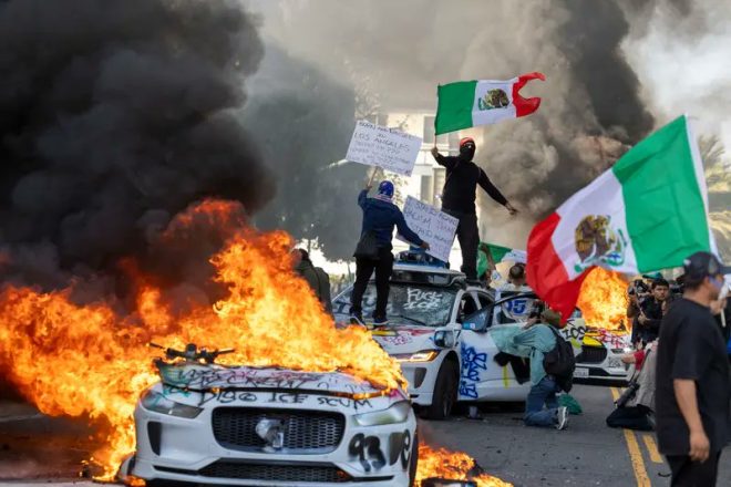 Los Angeles Erupts: Marines Mobilized Amid Chaos! — L.A. civil unrest updates, police response to riots, military presence in Los Angeles