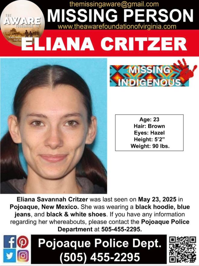 MISSING: Eliana Critzer Disappears Without a Trace! — Missing person report, Eliana Critzer disappearance, Pojoaque New Mexico missing child