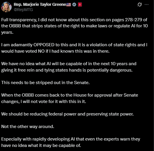 🚨 MTG Blasts GOP Megabill: Hidden AI Control Exposed! — AI regulation controversy, Marjorie Taylor Greene GOP dissent, hidden provisions in legislation