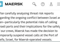 Maersk Shocks World: Haifa Port No Longer in Use! —  Maersk shipping news, global shipping industry updates