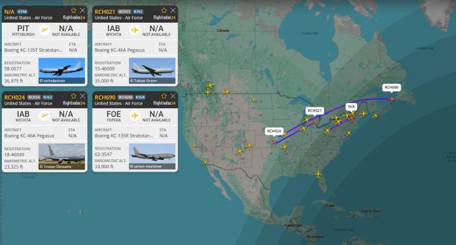 Massive US Airlift: What's Behind This Military Surge? — military airlift operations, U.S. Air Force tankers deployment, transatlantic military logistics