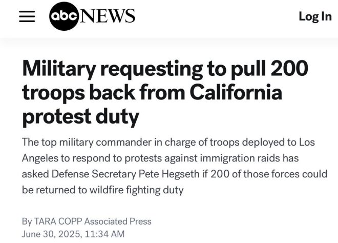 Military Commander Sparks Outrage: Troops Diverted? — military deployment Los Angeles protests, wildfire response military forces, immigration raids troop reassignment 2025