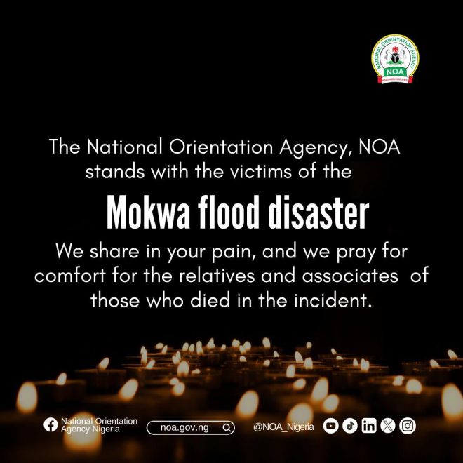National Orientation Agency Mourns Deaths from Niger Flood