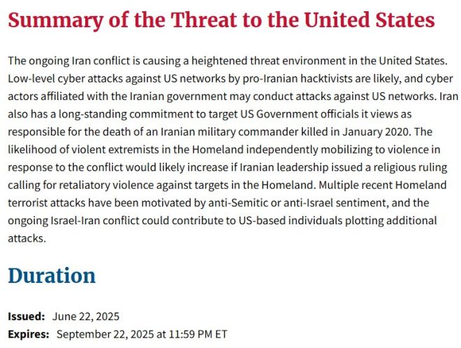 Nationwide Terrorism Alert: Is America Under Siege? — DHS terrorism alert 2025, Kristi Noem security warning, nationwide terrorism threat