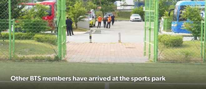 Other BTS Members Spotted: What's Happening at the Park? — BTS Members Reunite at Sports Park, Exciting Day for ARMY at Sports Park, BTS Celebrates Togetherness at the Park