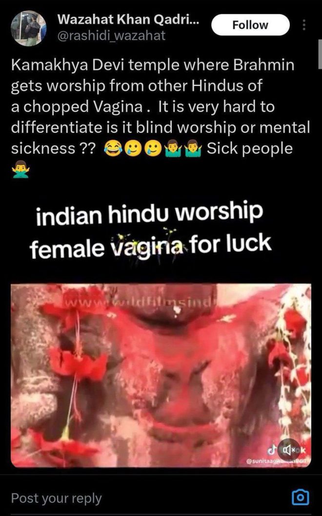 Outrage: Social Media User Insults Kamakhya Devi Temple! — Kamakhya Devi temple controversy, Assam police action request, religious insult response 2025