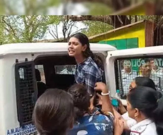 "Outrage as Law Student Sharmistha Panoli Released on Bail After Police Atrocities - Freedom of Speech Under Attack" —
Law student released on interim bail, Calcutta High Court
Police brutality case, young lady granted bail in Calcutta
Freedom of speech injustice, Calcutta High Court ruling