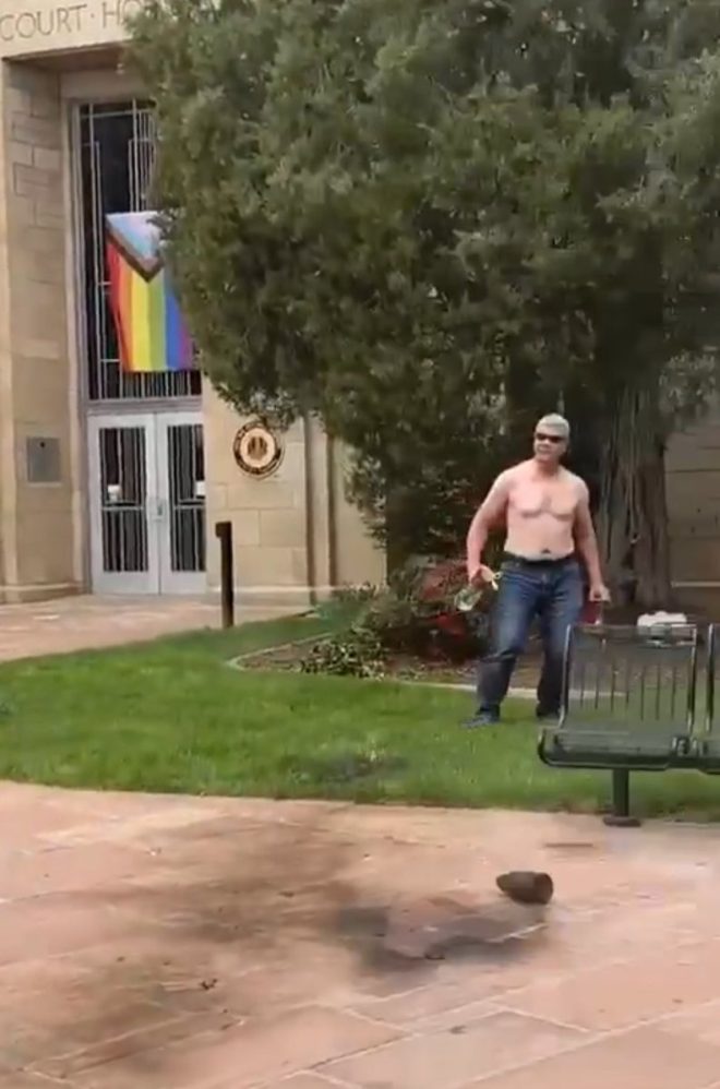 Outrage as Terrorist Attacks Peaceful Protesters Amid Pride Flag — terrorism and peaceful protests, social justice and activism, LGBTQ+ representation in public spaces