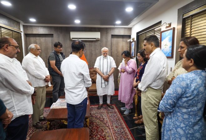 PM Modi Offers Condolences on Death of Former CM Rupani