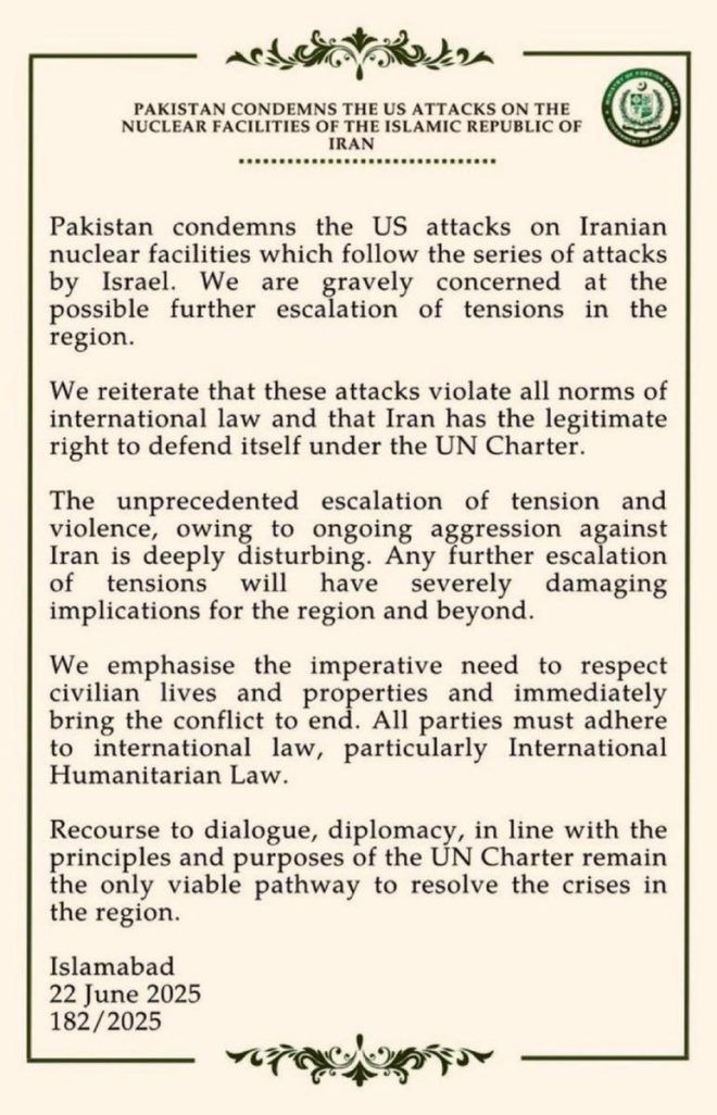Pakistan's Bold Stand: U.S. Strikes Iran, Tensions Escalate! — Pakistan foreign policy, Iran nuclear tensions, US military actions 2025
