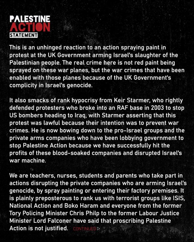 Palestine Action Slams Home Sec's Controversial Ban —  Palestine activism response, proscription of political groups 2025