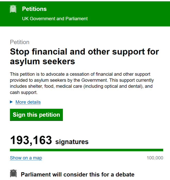 Petition Surges: Public Demands End to Asylum Support! — stop asylum seeker support, public petition against asylum seekers, financial aid for asylum seekers 2025